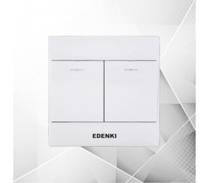 Bộ công tắc đôi 2 chiều Edenki EC-202