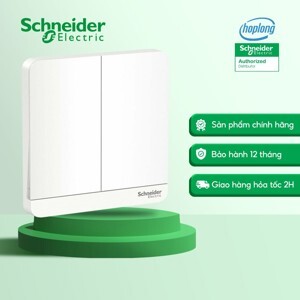 Bộ công tắc đôi 2 chiều Schneider E8332L2LED