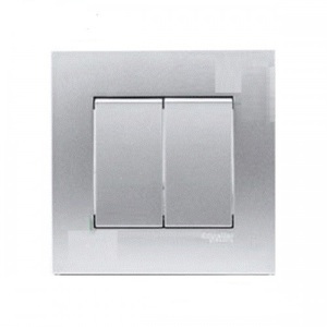 Bộ công tắc đôi 2 chiều Zencelo Schneider KB32_AS_G19
