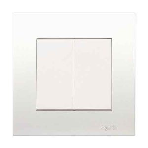 Bộ công tắc đôi 2 chiều Zencelo Schneider KB32_WE_G19