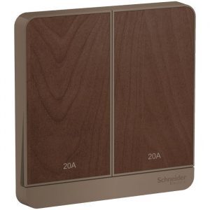 Bộ công tắc đôi 2 cực 20A Schneider E8332D20N_WD