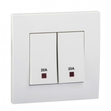 Bộ công tắc đôi 2 cực Schneider KB32D20NE