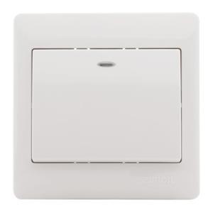 Bộ công tắc đơn 2 chiều 2 cực có đèn LED xanh Simon Series 50 52024BD