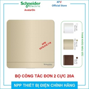 Bộ công tắc đơn 2 cực 20A Schneider E8331D20N_WG