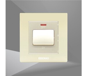 Bộ công tắc đơn 20A Edenki EE-120-G