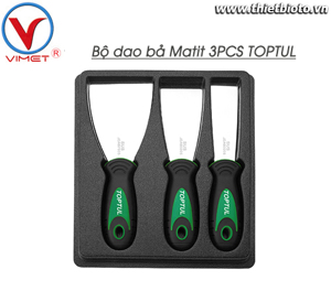 Bộ dao bả Matit 3PCS TOPTUL JGAT0301