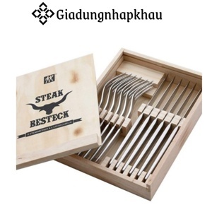 Bộ dao dĩa Zwilling Steak - 12 món, hộp gỗ