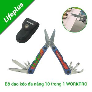 Bộ dao kéo đa năng 10 trong 1 Workpro W014001