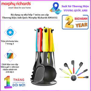 Bộ dao thớt kháng khuẩn Morphy Richards 7 món