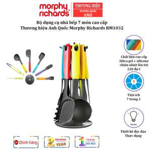 Bộ dao thớt kháng khuẩn Morphy Richards 7 món