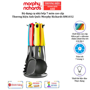Bộ dao thớt kháng khuẩn Morphy Richards 7 món