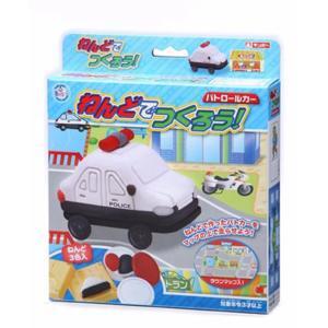 Bộ đất nặn bằng bột gạo hình xe cảnh sát Gincho GC049