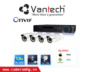 Bộ đầu ghi hình camera IP 4 kênh công nghệ PLC Vantech VPP-01A