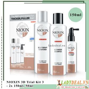 Bộ dầu gội chống rụng tóc Nioxin Trialkit số 3 - 150ml