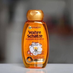 Bộ dầu gội Garnier Wahre schatze chiết xuất từ dầu Argan cho tóc khô