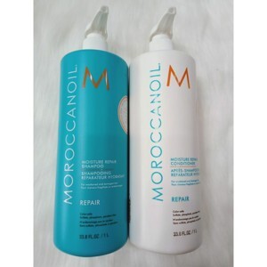 Bộ dầu gội và dầu xả phục hồi độ ẩm Moroccanoil Moisture Repair 1000ml