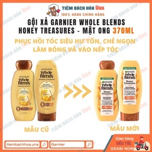 Bộ dầu gội và xã garnier - honey treasures 370ml