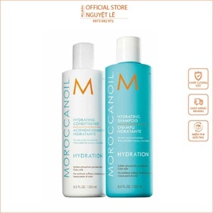 Bộ dầu gội xả dưởng ẩm Moroccanoil Hydration - 250 ml x 2