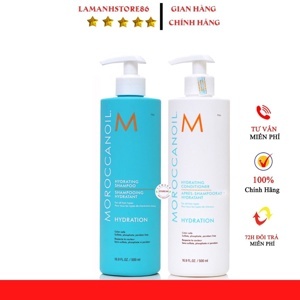 Bộ dầu gội xả dưỡng ẩm Moroccanoil Hydration - 1000ml