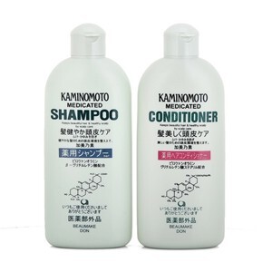 Bộ dầu gội xả kích thích mọc tóc Kaminomoto Medicated Shampoo 300ml