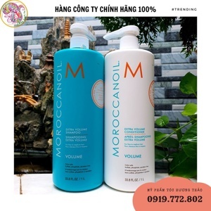 Bộ dầu gội xả làm phồng tóc Moroccanoil Volume - 1000ml
