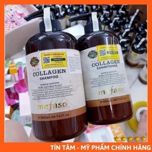 Bộ dầu gội xả Mefaso Collagen Ý 850ml