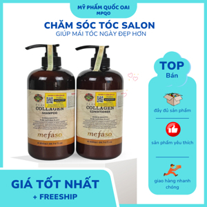 Bộ dầu gội xả Mefaso Collagen Ý 850ml