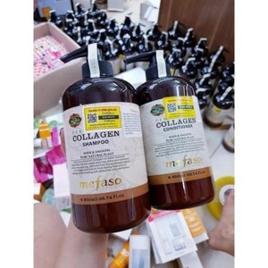 Bộ dầu gội xả Mefaso Collagen Ý 850ml