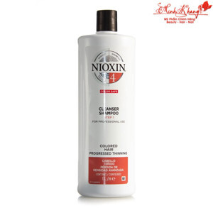 Bộ dầu gội xả Nioxin đặc trị số 4 - 1000ml, chống rụng cho tóc mãnh đã qua hóa chất đã thưa tóc