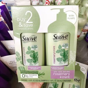 Bộ dầu gội – xả Suave Rosemary + Mint