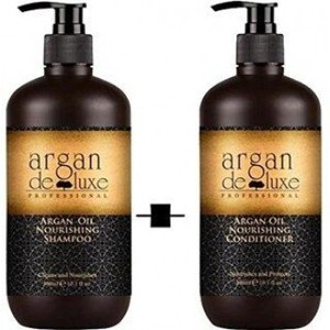 Bộ dầu gội xả tinh dầu phục hồi cho tóc hư tổn Argan Deluxe - 300ml