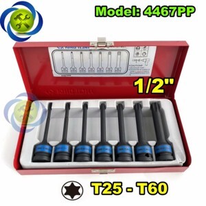 Bộ đầu khẩu lục giác sao 7 chi tiết T25-T60 Kingtony 4467PP