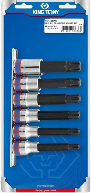 Bộ đầu khẩu lục giác sao M9-M16 Kingtony 4116PR