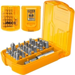Bộ đầu nối và mũi bắt vít đa năng 30 chi tiết Ingco AKSD08301
