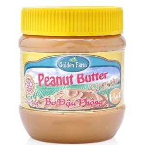 Bơ đậu phộng hạt Golden Farm - 340g