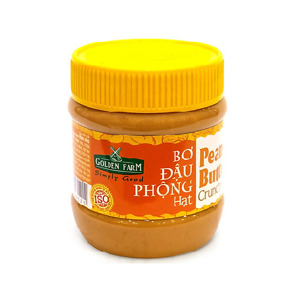 Bơ đậu phộng hạt Golden Farm - 340g