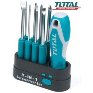 Bộ đầu tuốc nơ vít (tô vít) 9 chi tiết Total THT250906