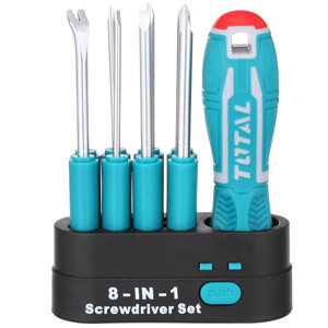 Bộ đầu tuốc nơ vít (tô vít) 9 chi tiết Total THT250906