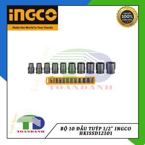 Bộ đầu tuýp 10 chi tiết Ingco HKISSD12101