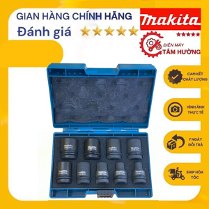 Bộ đầu tuýp 1/2" 9 chi tiết Makita D-41517