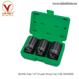 Bộ đầu tuýp 1/2" chuyên dùng Toptul GDAI0303