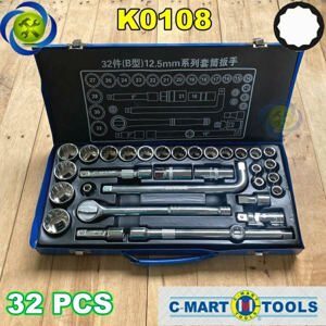 Bộ đầu tuýp 32 chi tiết C-Mart K0108