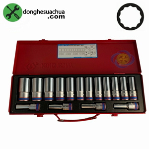 Bộ đầu tuýp dài 16 chi tiết hệ mét Kingtony 4216MR