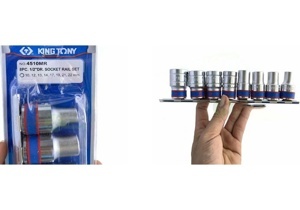 Bộ đầu tuýp hệ Metric 8 chi tiết Kingtony 4510MR 1/2"