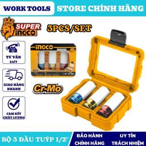 Bộ đầu tuýp màu 3 chi tiết Ingco HNMLNS031