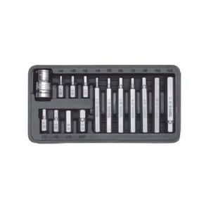 Bộ đầu tuýp mũi lục giác 1/2" Yato 15 chi tiết YT-0413