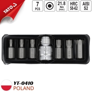 Bộ đầu tuýp mũi sao Yato 7 chi tiết YT-0410