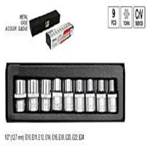 Bộ đầu tuýp sao 1/2" 9 chi tiết Yato YT-0521