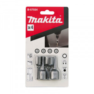 Bộ đầu tuýp vặn vít 4 cái Makita B-57554