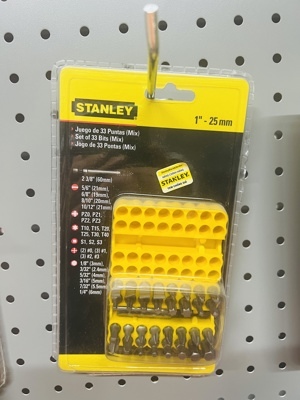 Bộ đầu vít Stanley 68-072, 33 chi tiết